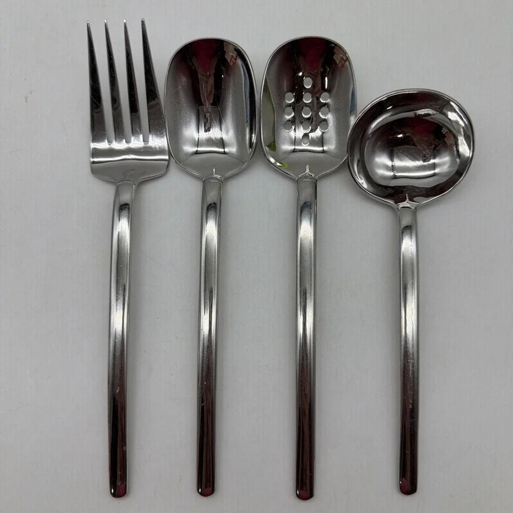 Mikasa ZENA 4 Piece Hostess Set Stainless Steel Silverware Korea
